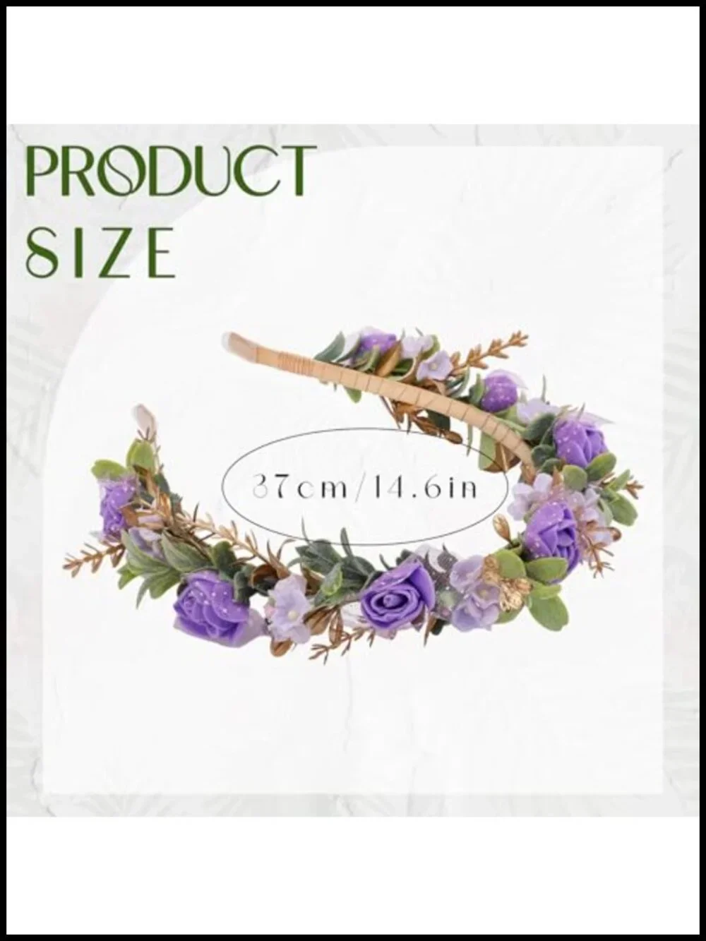 Fairy Floral Crown Headband, Handmade Metal Clip